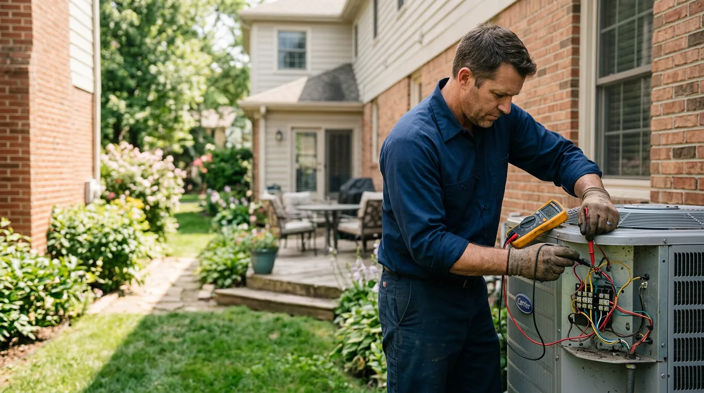 HVAC technician working near Bluefield, WV